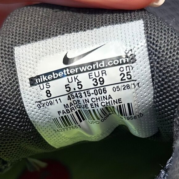 Womens Nike Lunarglide 3 Anthracite Black Pink Blue Trainer Running Sneakers 8 - Picture 13 of 16